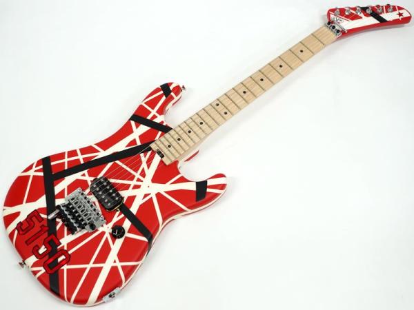 EVH ( イーブイエイチ ) Striped Series 5150 Red with Black and White Stripes 