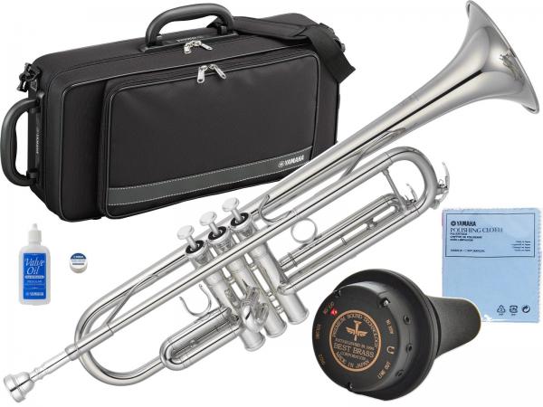 YAMAHA ( ヤマハ ) YTR-4335GS2 トランペット ゴールドブラス 銀メッキ シルバー B♭ Trumpets YTR-4335GSII サイレント ミュート e-BRASS セット　北海道 沖縄 離島不可