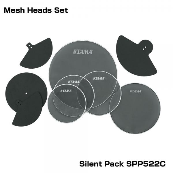 TAMA ( タマ ) Mesh Heads Set Silent Pack SPP522C
