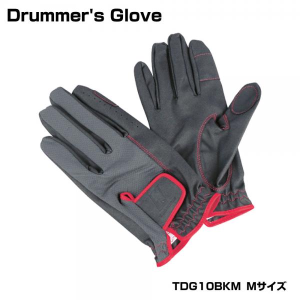 TAMA タマ Drummer's Glove TDG10BKM Mサイズ 黒【 ドラム用 グローブ 】