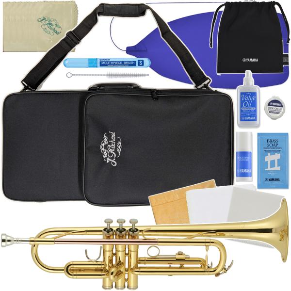 J Michael Jマイケル 3年保証 TR-380 トランペット ラッカー 管楽器 B♭ Trumpe セットB　以下対応不可 北海道 沖縄 離島 代引き 同梱