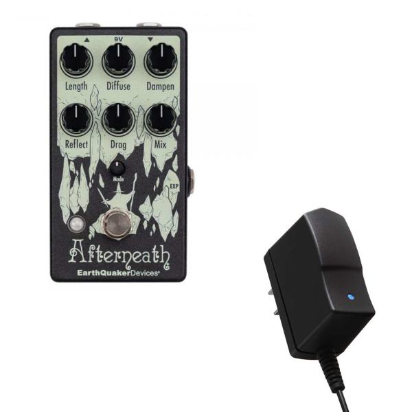Earth Quaker Devices Afterneath エフェクター リバーブ Afterneath本体に使用できる電源アダプタープレゼント！