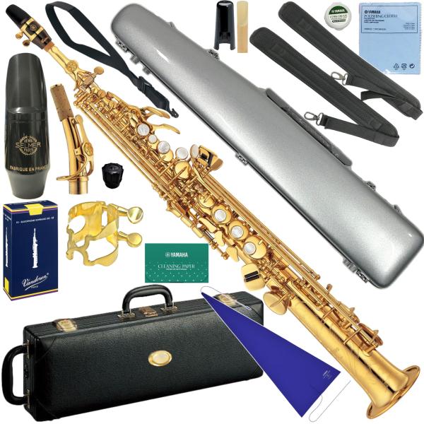 YAMAHA ヤマハ YSS-875EXHG ソプラノサックス カスタム ゴールド High-G セルマーマウスピース セットA　以下対応不可 北海道 沖縄 離島 代引き