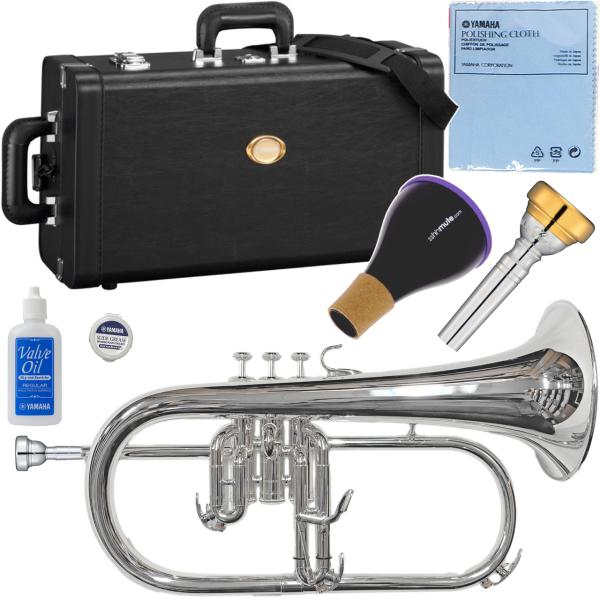 YAMAHA ヤマハ YFH-631GS フリューゲルホルン 銀メッキ 管楽器 シルバー プロフェッショナル Professional Flugelhorn セット B　北海道 沖縄 離島不可