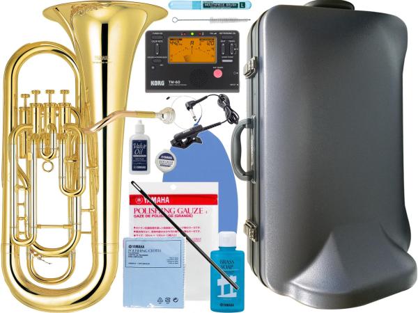 YAMAHA ( ヤマハ ) YEP-321 ユーフォニアム ラッカー 4ピストン ゴールド イエローブラス 日本製 管楽器 Euphonium gold セット B　北海道 沖縄 離島不可