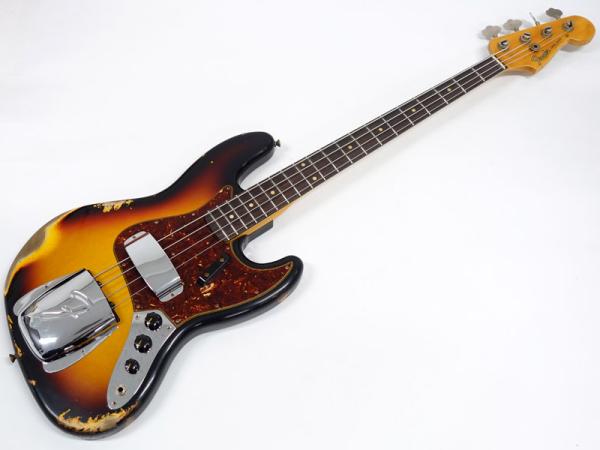 Fender Custom Shop 1961 Jazz Bass Heavy Relic 3-Tone Sunburst 