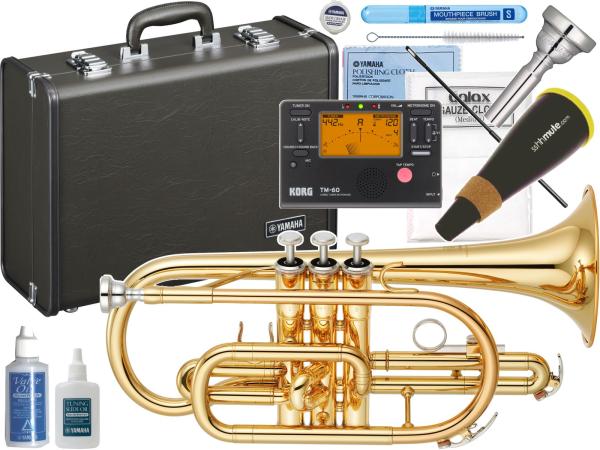 YAMAHA ヤマハ YCR-2330lll コルネット ラッカー ショート 管楽器 B♭ Cornet gold YCR-2330-3 セット B　北海道 沖縄 離島不可