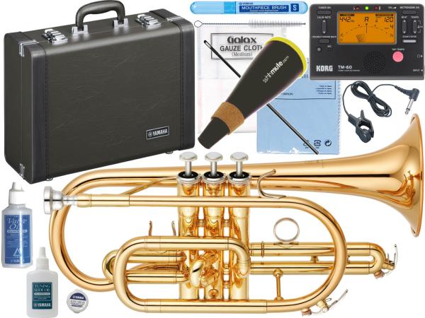 YAMAHA ( ヤマハ ) YCR-4330GII コルネット ラッカー ゴールドブラス ショート 管楽器 B♭ YCR-4330G-2 Cornet GOLD セット B　北海道 沖縄 離島不可