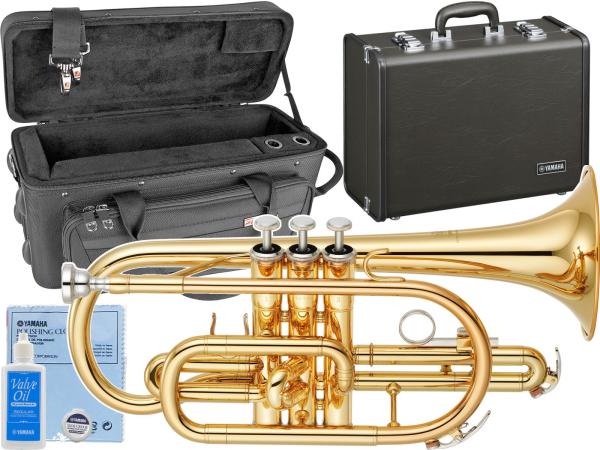 YAMAHA ( ヤマハ ) YCR-2330lll コルネット ラッカー ショート 管楽器 YCR-2330-3 Bb Cornet Gold セミハードケース セット　北海道 沖縄 離島不可