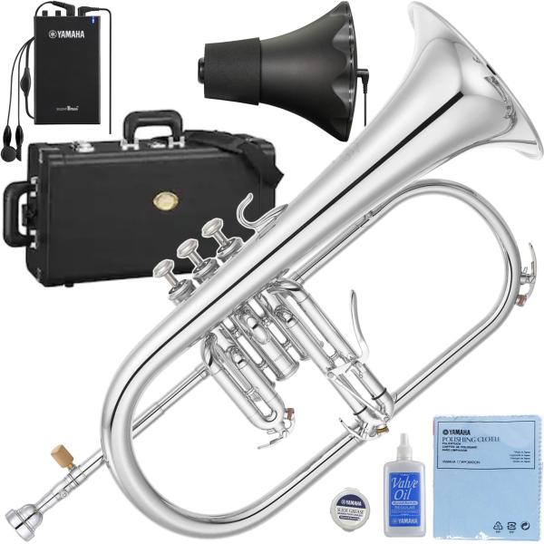 YAMAHA ヤマハ 5年保証サポート対象 YFH-8315GS フリューゲルホルン 銀メッキ カスタム サイレントブラス セットB　以下対応不可 北海道 沖縄 離島 代引き
