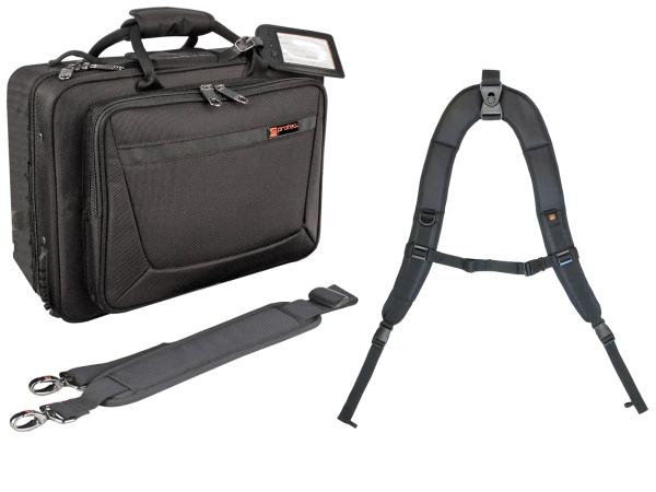 PROTEC ( プロテック ) PB307CA クラリネット ケース セミハード リュック バックパックストラップ  BP-STRAP セット B♭ Clarinet case black　北海道 沖縄 離島不可