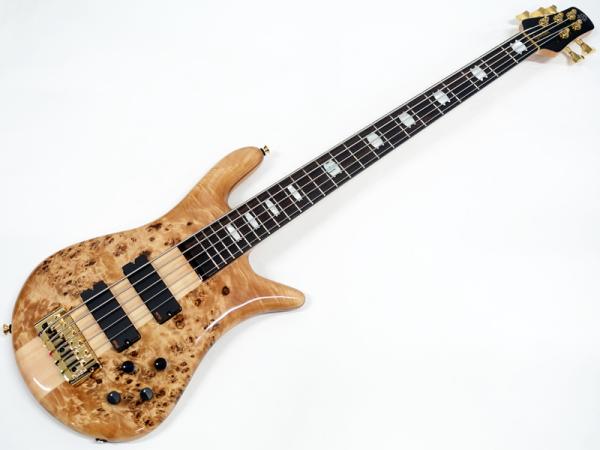 SPECTOR EURO 5 LX Poplar Burl Natural Gloss 【ヨーロッパ製 スペクター 5弦 ベース  】