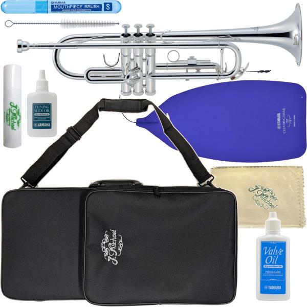 J Michael Jマイケル 3年保証対象 TR-430S トランペット 銀メッキ B♭ Trumpet セットI　以下対応不可 北海道 沖縄 離島 代引き 同梱