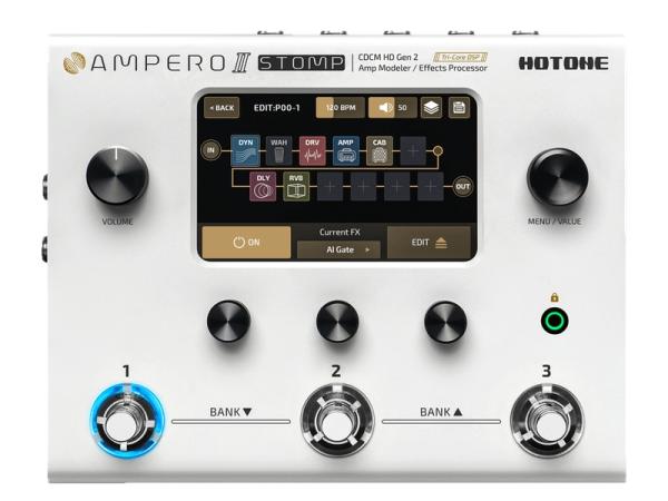 HOTONE ( ホット・トーン ) AMPERO II STOMP マルチエフェクター アンペロツー シミュレーター