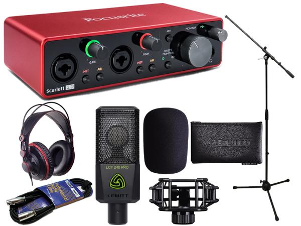 Focusrite ( フォーカスライト ) Scarlett 2i2 (gen3) LWITT レコーディングセット ◆【国内正規品】【ローン分割手数料0%(12回迄)】