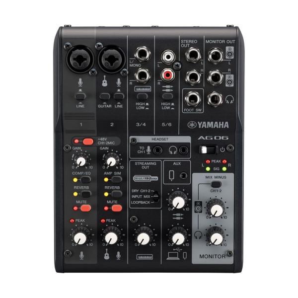 YAMAHA ヤマハ AG06MK2 B 次回入荷分ご予約受付中!【配信特化型ミキサーの次世代機】