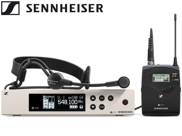 SENNHEISER ゼンハイザー EW 100 G4-ME3-JB ◆ ワイヤレスマイクシステム ヘッドセットマイク【ローン分割手数料0%(12回迄)】