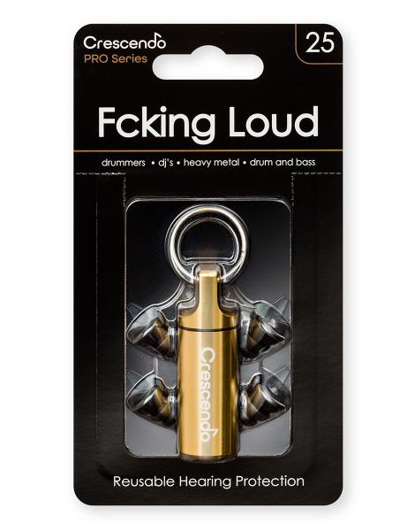 Crescendo  PRO Fcking Loud 25 イヤープロテクター 耳栓 ドラマー向け