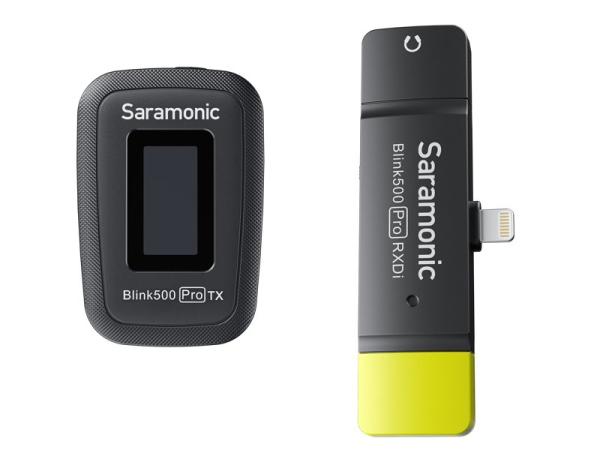 Saramonic サラモニック BLINK500 PRO B3-JP ◆ Lightning接続モデル ディスプレイ搭載 2.4GHz 1ch ワイヤレスマイクシステム ラべリアマイク付属