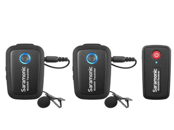 Saramonic サラモニック BLINK500 B2-JP ◆ 2.4GHz 2ch ワイヤレスマイクシステム ラべリアマイク付属 ブラックモデル