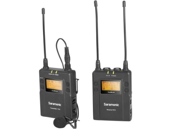 Saramonic サラモニック UW MIC9-JP KIT1 ◆ ラベリアマイク付属 ボディパックトランスミッター 1ch ワイヤレスシステム ディスプレイ搭載 B帯 800MHz