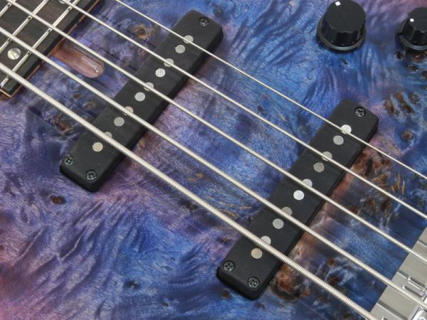dragonfly CJ5 CUSTOM POPLAR BURL/L.ASH BLUE PURPLE BURST TOP