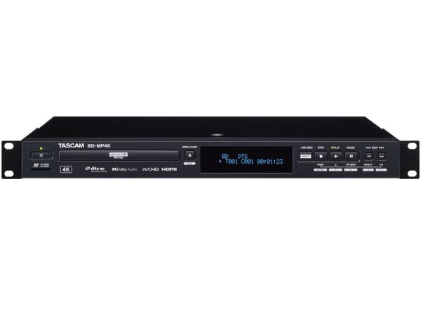 TASCAM タスカム BD-MP4K ◆ 4K UHDブルーレイ/DVD/CD/SDカード/USBメモリ対応コンパクトサイズ業務用マルチメディアプレイヤー