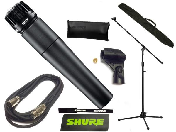 SHURE シュア SM57-LCE MBCS BK 三脚マイクスタンドセット （XLR-XLR 5メートルケーブル同梱） 