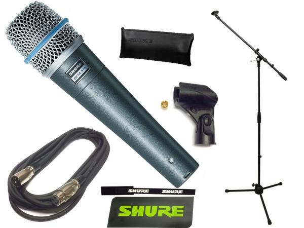 SHURE ( シュア ) BETA57A お手頃 マイクスタンドセット （XLR-XLR 5 ...