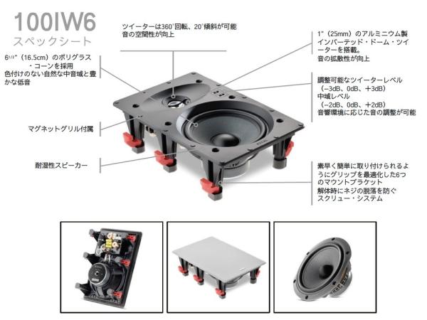 FOCAL ツィーター ブラック 付属配線付き FOCAL ツィーター ブラック 付属配線付き