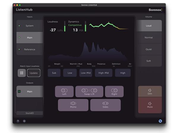 Sonnox ( ソノックス ) Listen Hub for macOS・オーディオコントロールツールボックス