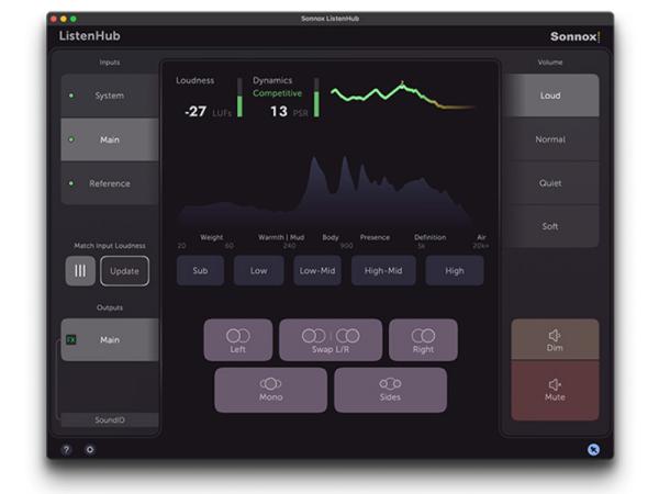 Sonnox ソノックス Listen Hub for macOS・オーディオコントロールツールボックス