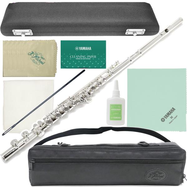 J Michael Jマイケル JFL-65CE フルート 頭部管 リッププレート 銀製 Eメカニズム 管楽器 C管 カバードキイ セット D　北海道 沖縄 離島不可