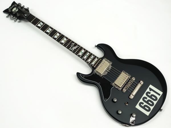 SCHECTER ( シェクター ) Zacky Vengeance 6661 LH [AD-A7X-VG-6661/LH] / Satin Black with 6661 Graphic 【OUTLET】