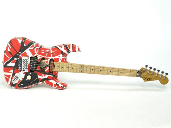 EVH イーブイエイチ Striped Series Frankie / Maple Fingerboard / Red with Black Stripes Relic