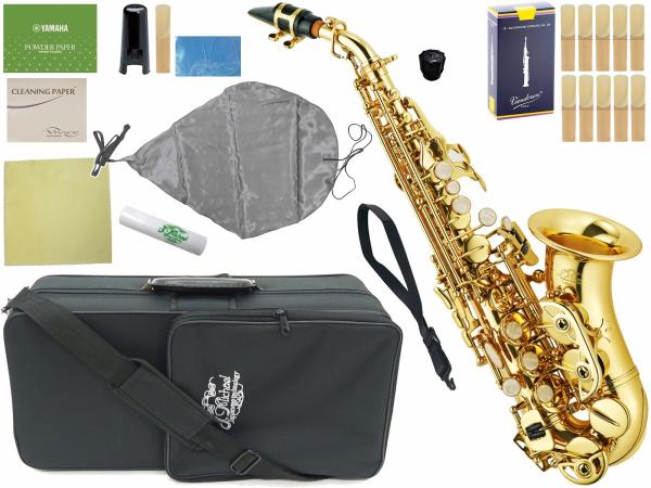 J Michael Jマイケル SPC-700 カーブド ソプラノサックス ラッカー soprano saxophone gold 管楽器 セット A　北海道 沖縄 離島不可
