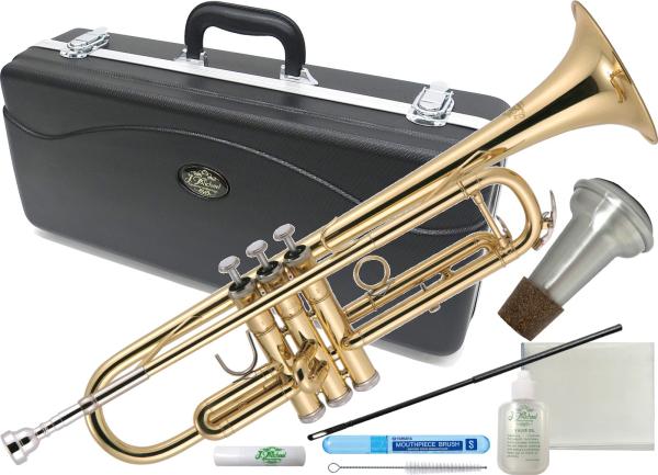 J Michael ( Jマイケル ) TR-200 トランペット ラッカー ゴールド 管楽器 B♭ Trumpet gold ミュート セット A　北海道 沖縄 離島不可