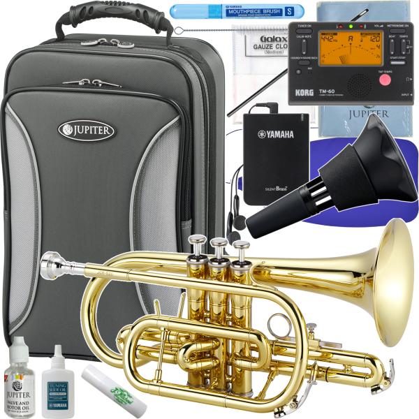 JUPITER  ジュピター JCR700 コルネット ラッカー イエローブラス 管楽器 Bb Cornet JCR-700 ゴールド サイレントブラス セット C　北海道 沖縄 離島不可