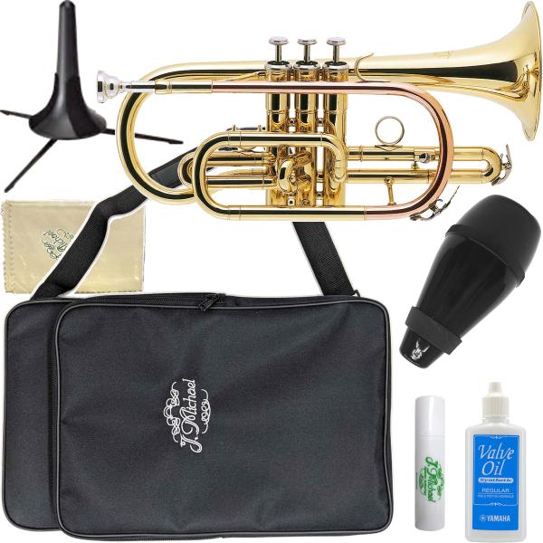 J Michael Jマイケル 3年保証 CT-420 コルネット 新品アウトレット ラッカー ゴールド ショート セットJ　以下は対応不可 北海道 沖縄 離島 代引き 同梱