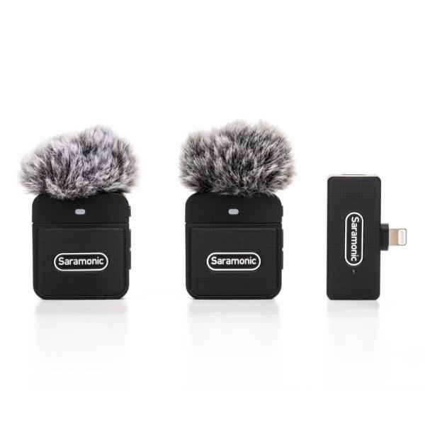 Saramonic サラモニック Blink100-B4 2.4G超小型ワイヤレスマイクシステム(送信機×2台、ライトニング端子付き受信機×1台)