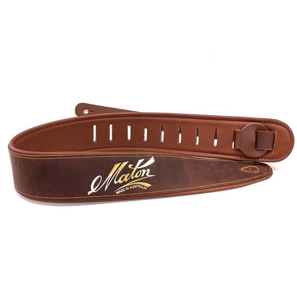 Maton Guitars メイトンギターズ Leather Strap DX / BROWN