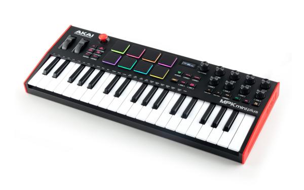 AKAI ( アカイ ) AKAI?MPK mini plus【新発売!即納可能!!豊富な接続端子を備えた37 鍵USB MIDI キーボード・コントローラー】