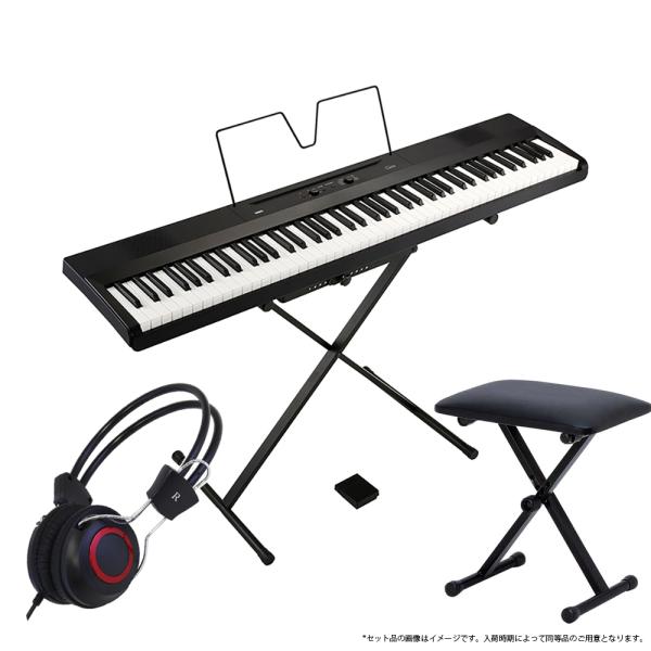 KORG ( コルグ ) L1SP Liano ブラック 簡易練習セット 電子ピアノ デジタルピアノ 88鍵盤