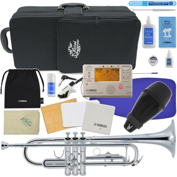 J Michael Jマイケル 3年保証サポート TR-430S トランペット 銀メッキ レッドブラスマウスパイプ 管楽器 B♭ Trumpet セットN　以下対応不可 北海道 沖縄 離島 代引き 同梱
