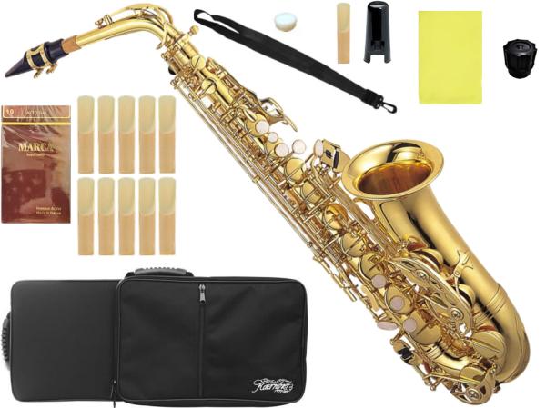 Kaerntner ( ケルントナー ) KAL62 アルトサックス ラッカー ゴールド 管楽器 Alto saxophone KAL-62 セット J　北海道 沖縄 離島 同梱不可