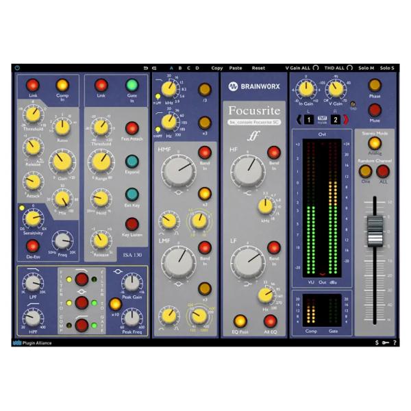 Plugin Alliance ( プラグインアライアンス ) Brainworx bx_console Focusrite SC プラグインエフェクト チャンネルストリップ