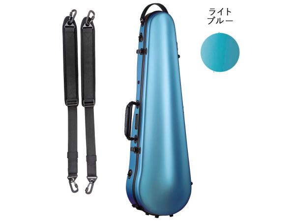 Carbon Mac ( カーボンマック ) CFV-2S S-LBL  サテン ライトブルー バイオリン ケース リュック 4/4 3/4 ハードケース violin case light blue　北海道 沖縄 離島 同梱 代引き不可