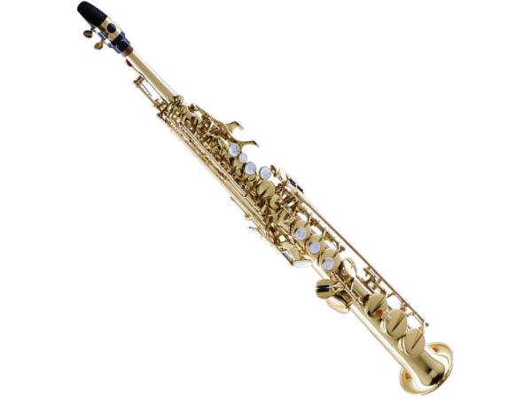 Kenny G Saxophones ( ケニーGサックス ) KGSSL-GIV ストレート ソプラノサックス ネック一体型 ラッカー イエローブラス 管楽器 Soprano Saxophone gold　北海道 沖縄 離島不可
