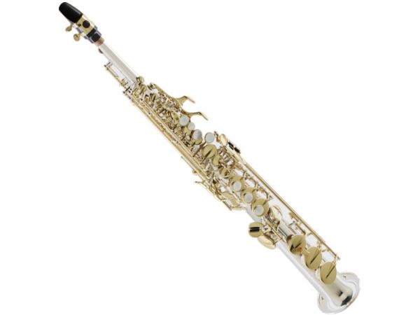Kenny G Saxophones ケニーGサックス KGSSLS-GIV ストレート ソプラノサックス ネック一体型 銀メッキ イエローブラス 管楽器 Soprano Saxophone SILVER　北海道 沖縄 離島不可