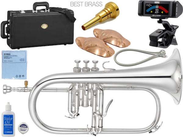 YAMAHA ヤマハ YFH-8310ZS フリューゲルホルン 銀メッキ シルバー イエローブラス カスタム B♭ Flugelhorn custom silver セット E　北海道 沖縄 離島不可